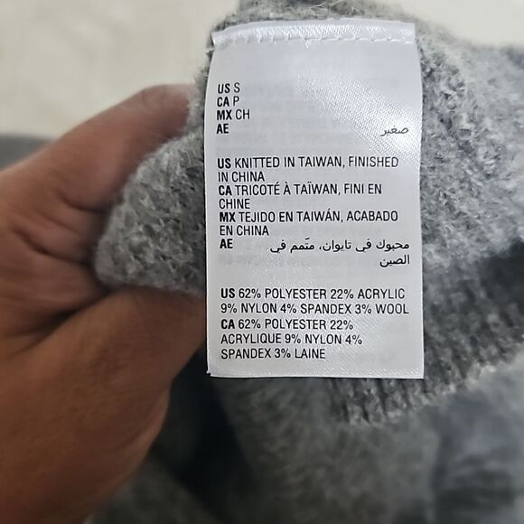 Style & Co. Knitted Long Sleeves Sweater Small Gray - Picture 6 of 16